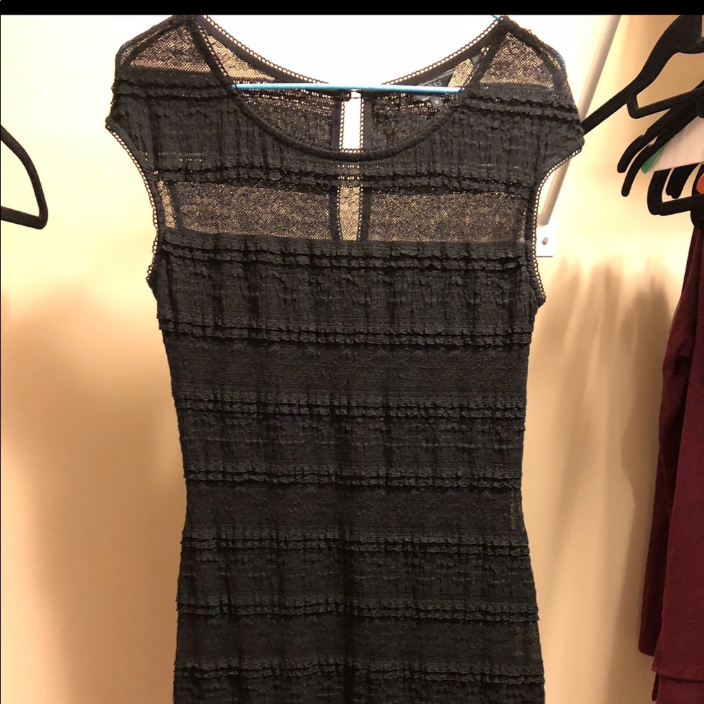Black lace, thigh/knee length dress from Guess